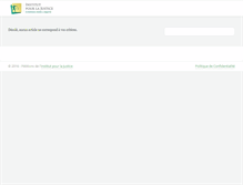 Tablet Screenshot of petitions-institutpourlajustice.org